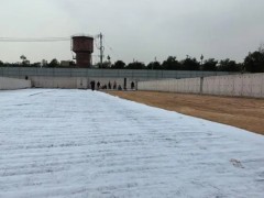 土工膜用于污水处理厂尾水人工湿地水质净化工程潜流区防渗